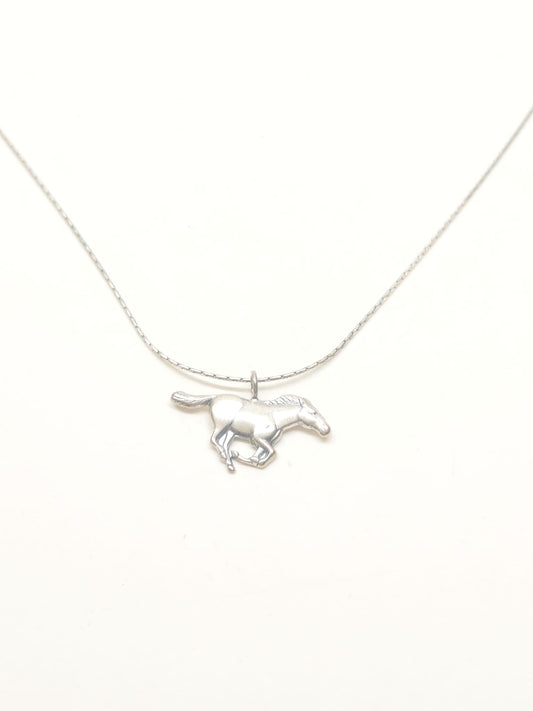 Men’s Sterling Silver Horse Necklace