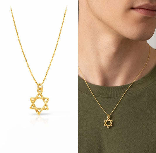 Sterling Silver Magen David Necklace