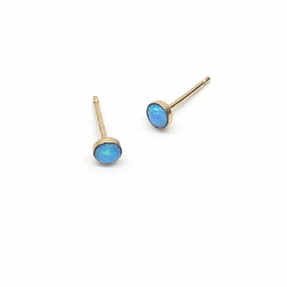 Gold Filled Opal Stud Earrings