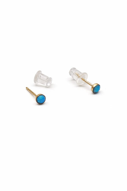 Gold Filled Opal Stud Earrings