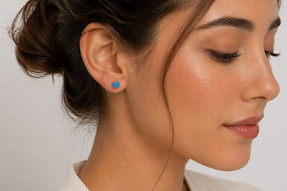 Gold Filled Opal Stud Earrings