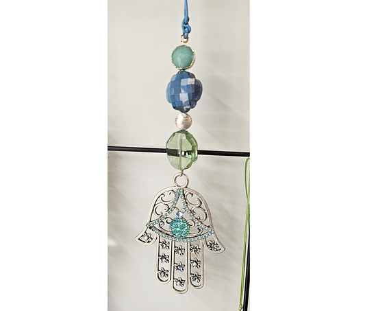 Hamsa & Crystal Hanging Mobile – Car or Home Decor
