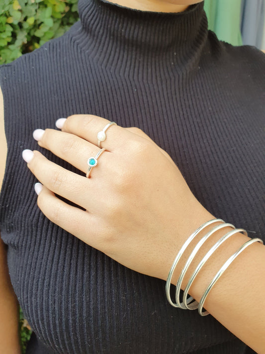 צמידי כסף סטרלינג 925 בעיצוב קלאסי ונקי